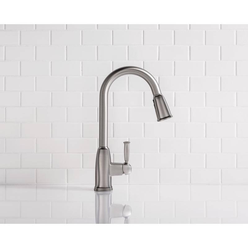One Handle Stainless Steel Pulldown Kitchen Faucet G50258