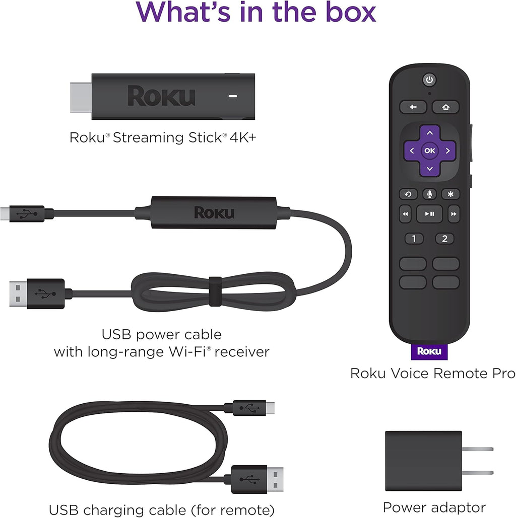 4K/HDR/Dolby Vision Streaming Device with Voice Remote, Black Pack of 2 N11620