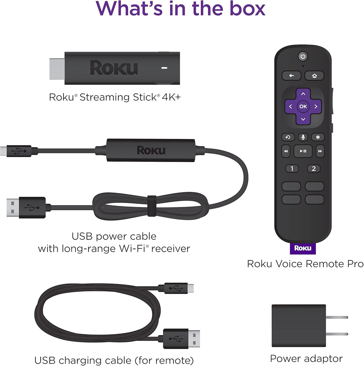 4K/HDR/Dolby Vision Streaming Device with Voice Remote, Black Pack of 2 N11620