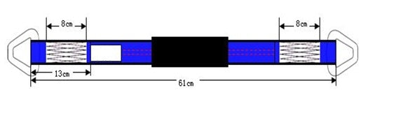 (4 Pack) 2" x 24" Heavy Duty Tie Down Axle Straps with D-Ring and Protective Sleeve, 10,000LBS Capacity R84771