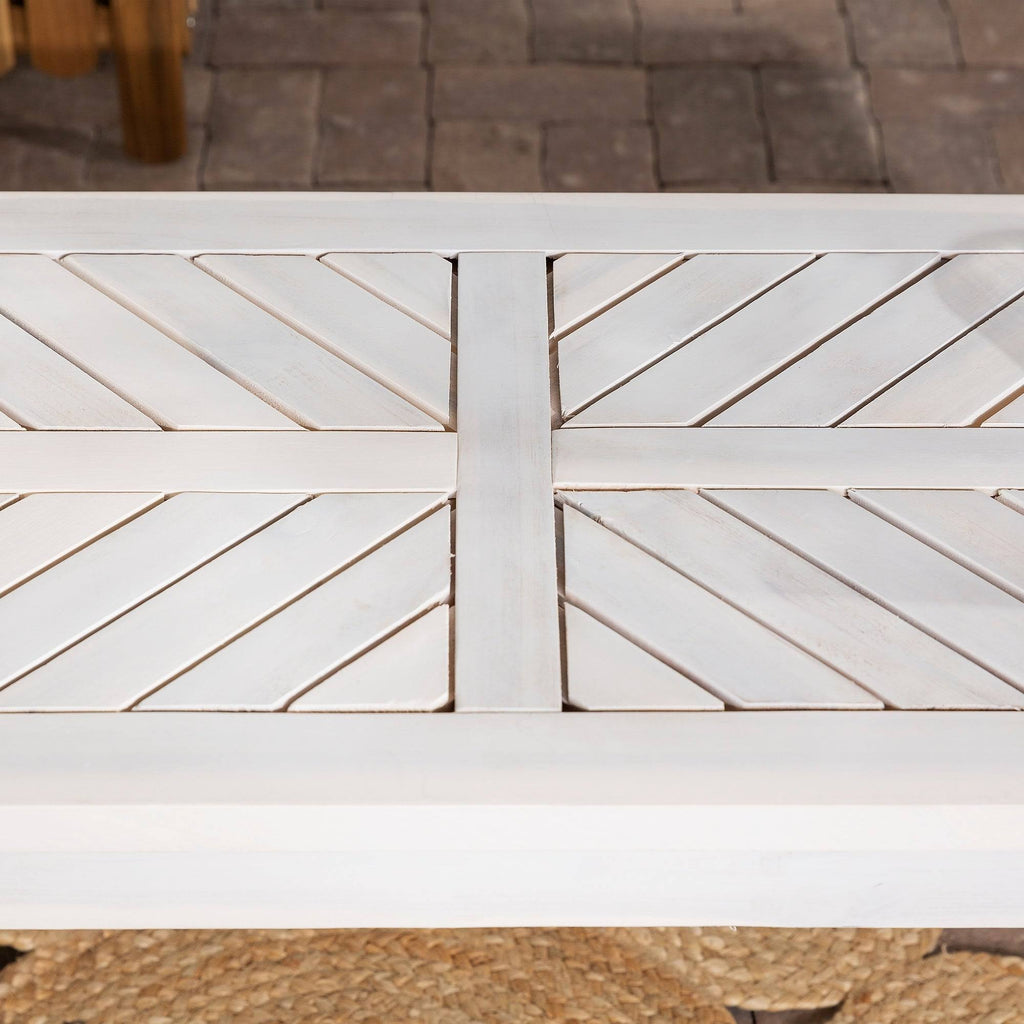 Dark Brown Chevron Patio Bench D33316