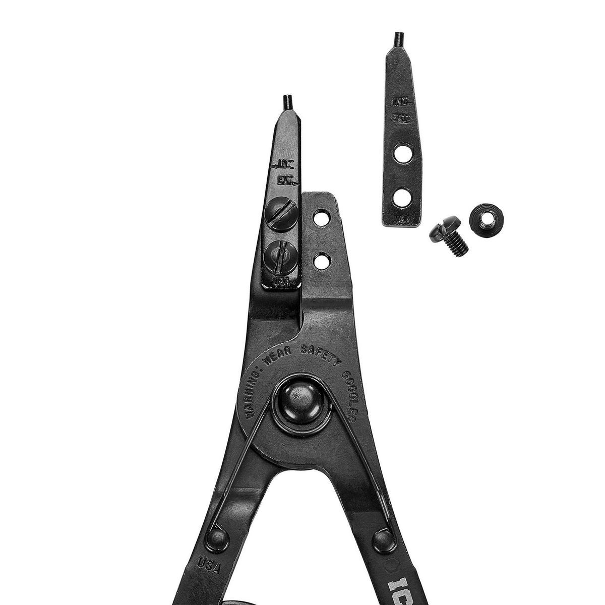 Ratcheting Retaining Ring Pliers Set with Replaceable Tips, 2-Piece U54390