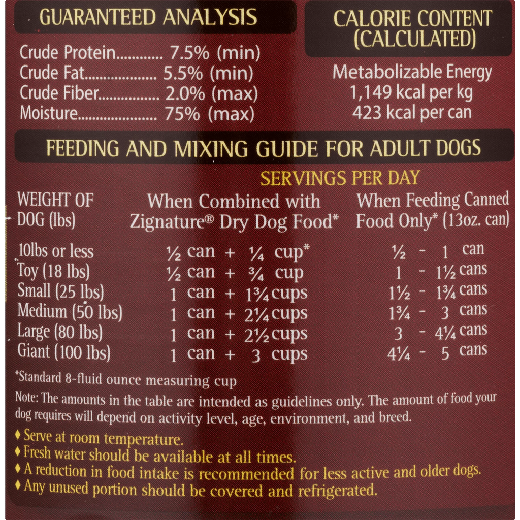 Venison Formula Wet Dog Food 13 Oz V4573