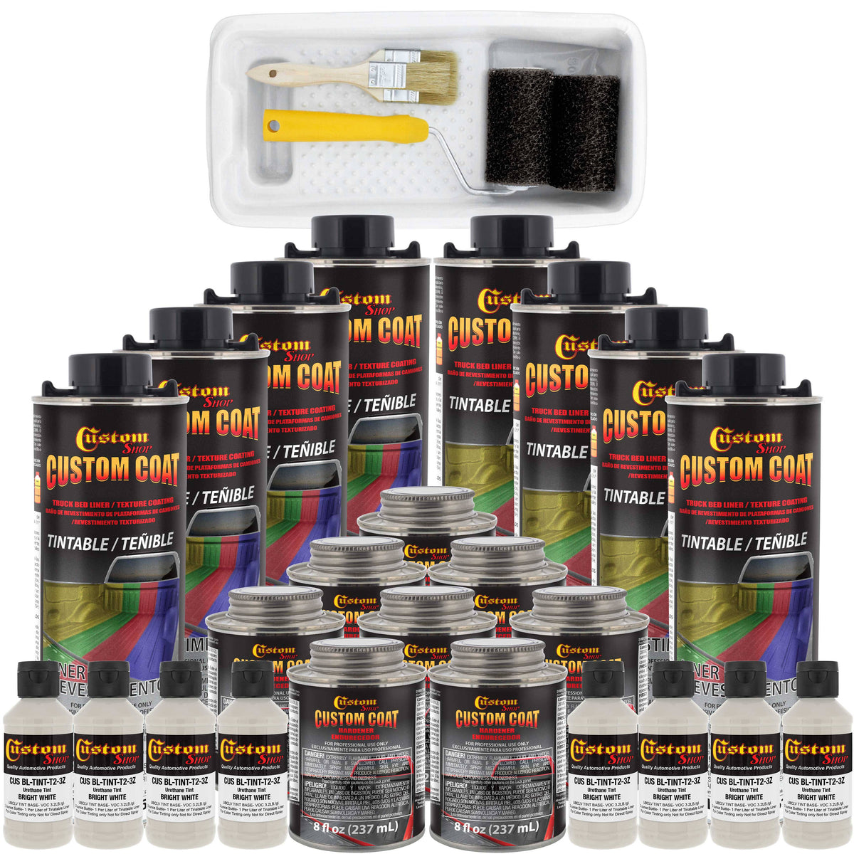 Bright White Urethane Spray-On Truck Bed Liner Kit, 8 Liters W45847