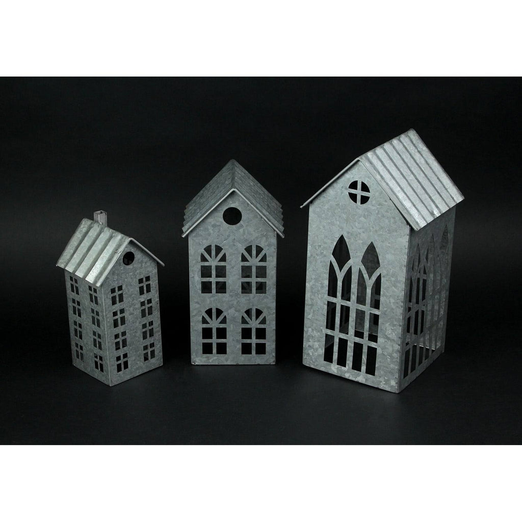 Set of 3 Metal Candle Holders R79919