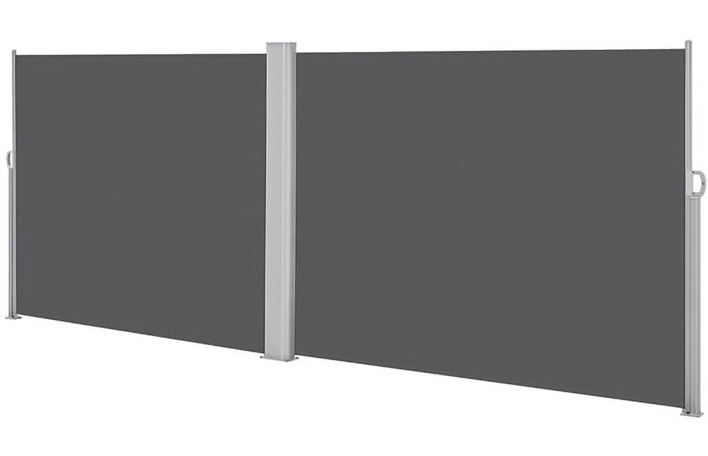 19.7'L x 6' H Dark Gray Retractable Screen Awning M12177