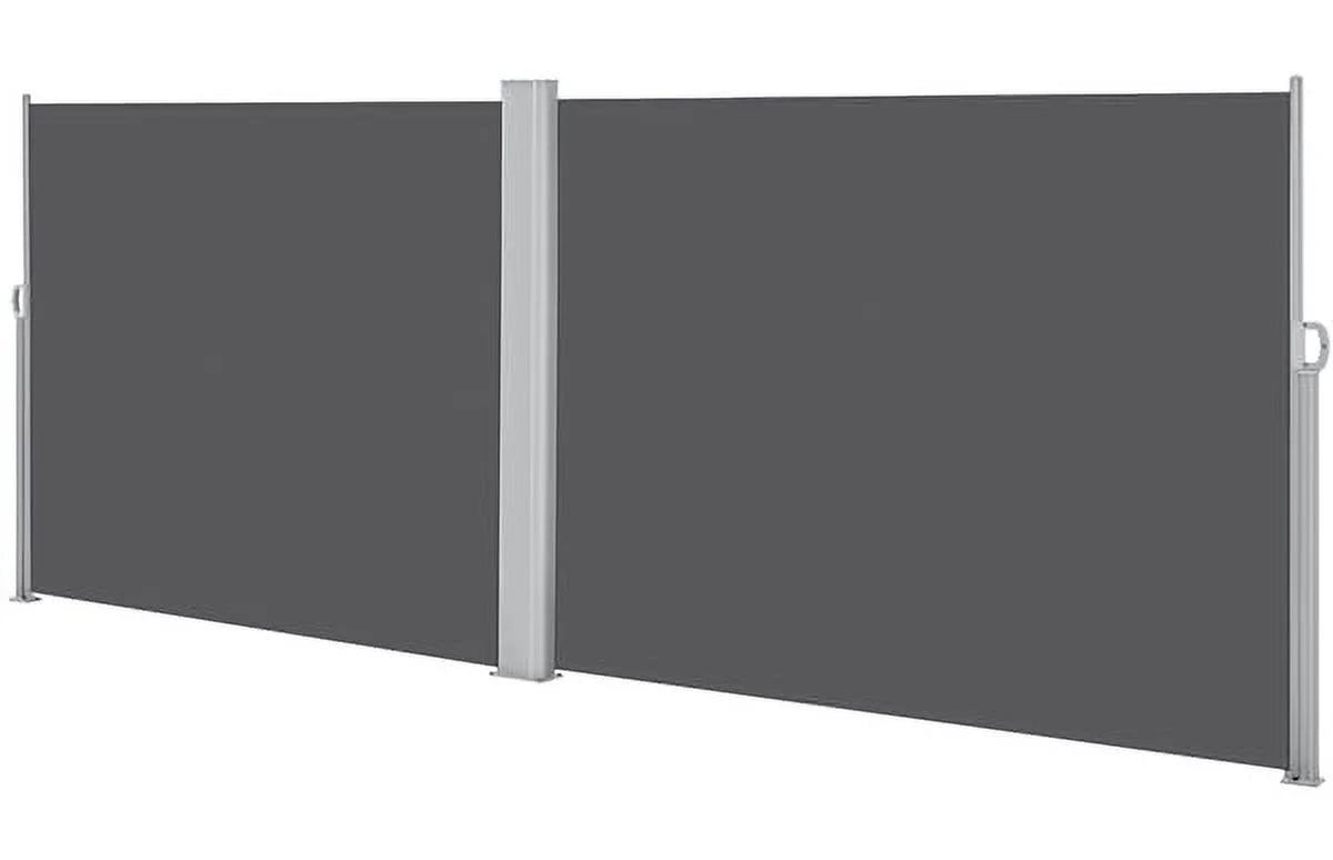 19.7'L x 6' H Dark Gray Retractable Screen Awning M12177