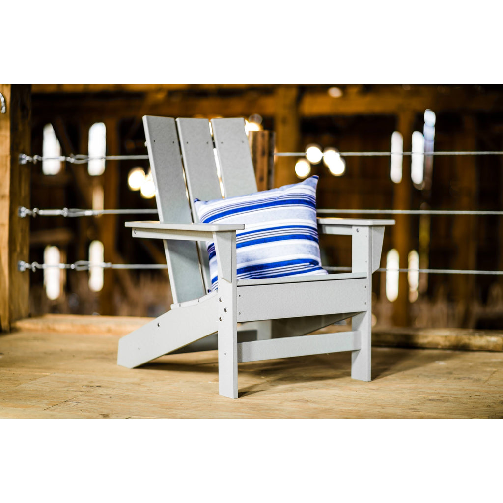 White Recycled Plastic Adirondack Chair K4994