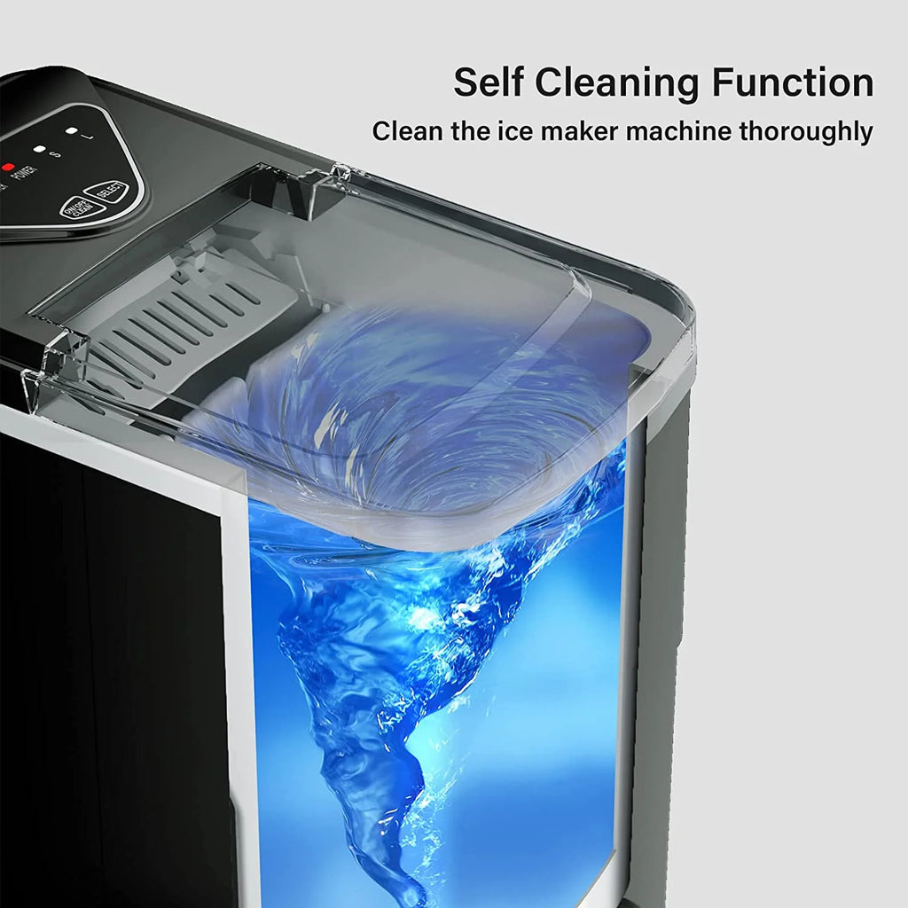 Black Portable Ice Maker Machine U774