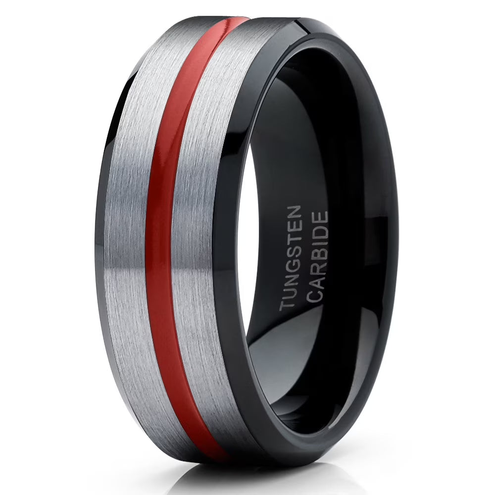 Black Tungsten 8mm Ring X7741