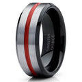 Black Tungsten 8mm Ring X7741