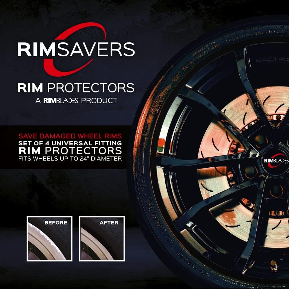 Yellow Set of 4 Wheel Rim Protectors Z54748