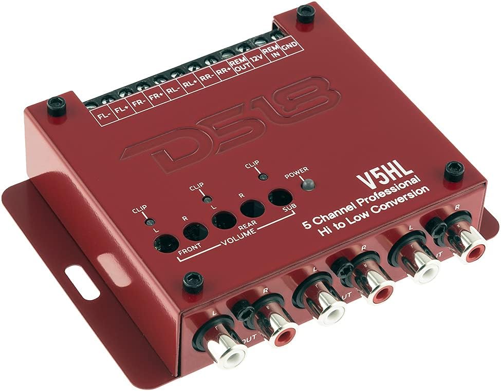 5-Channel Line Out Converter with RCA Adapter, Pack of 2 Z5197