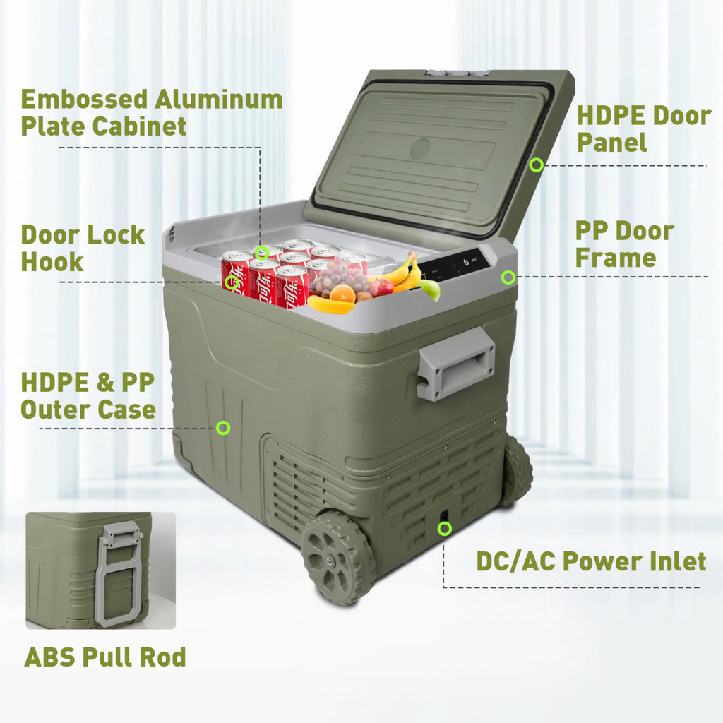 12 Volt 45.4 Quart Portable Freezer Electric Cooler T8449