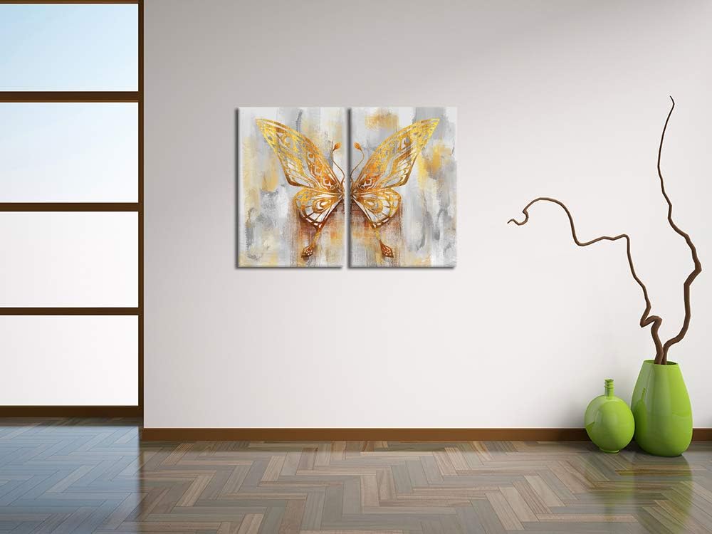 Butterfly Wings Canvas Prints Framed Artwork 16x24 Inch H9379