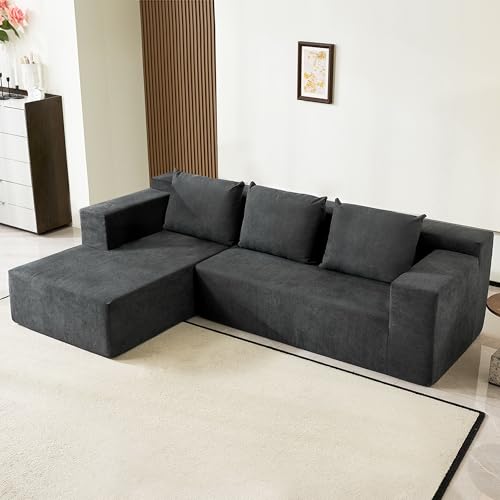 60" Memory Foam Fold Sofa Bed with 2 Pillows Dark Gray K5696
