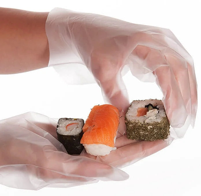 Non-Stick Disposable Food Service Gloves (5 Boxes = 500pc total) X835