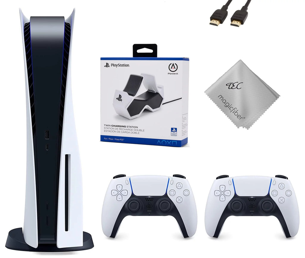 PS5 Gaming Console Disc Version with Extra Controller I1284