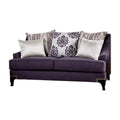 Purple Chenille Loveseat L263254