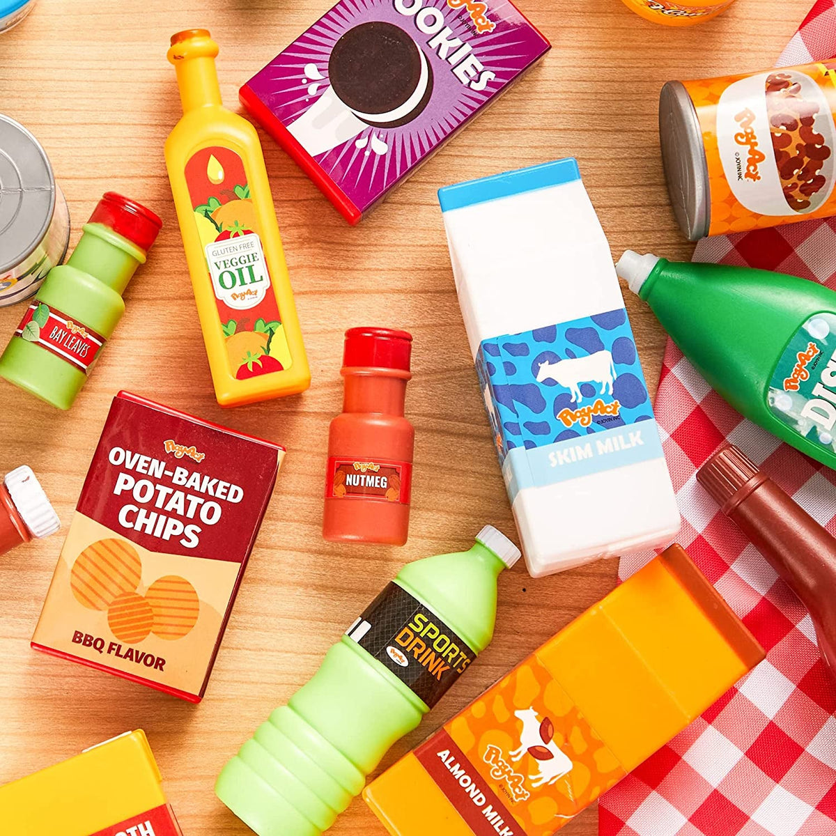 30Pcs Play Food Grocery Cans V2862