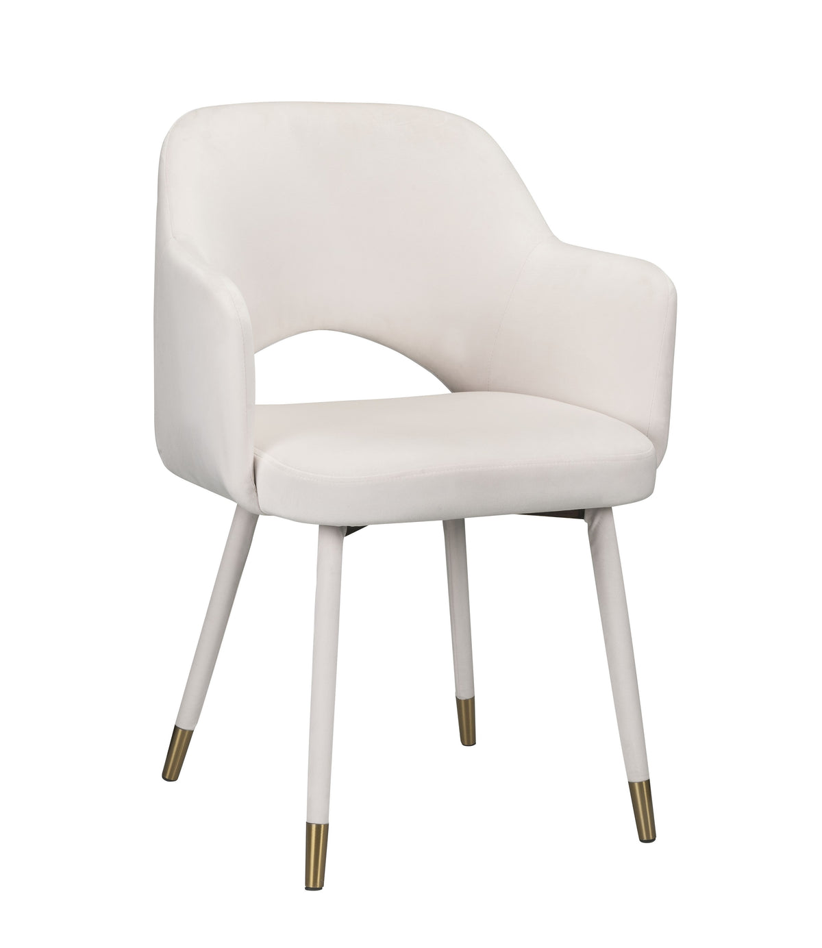 Cream Velvet Accent Chair R254