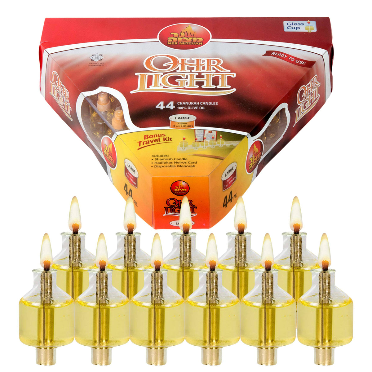 44 per Pk. Pre-Filled Oil Candles S4366