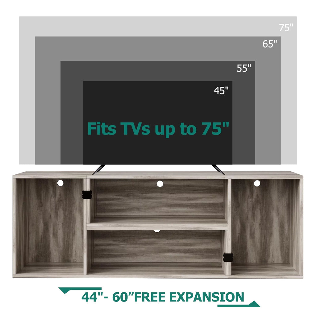 Oak TV Stand for 45 - 75 inch TVs H4381