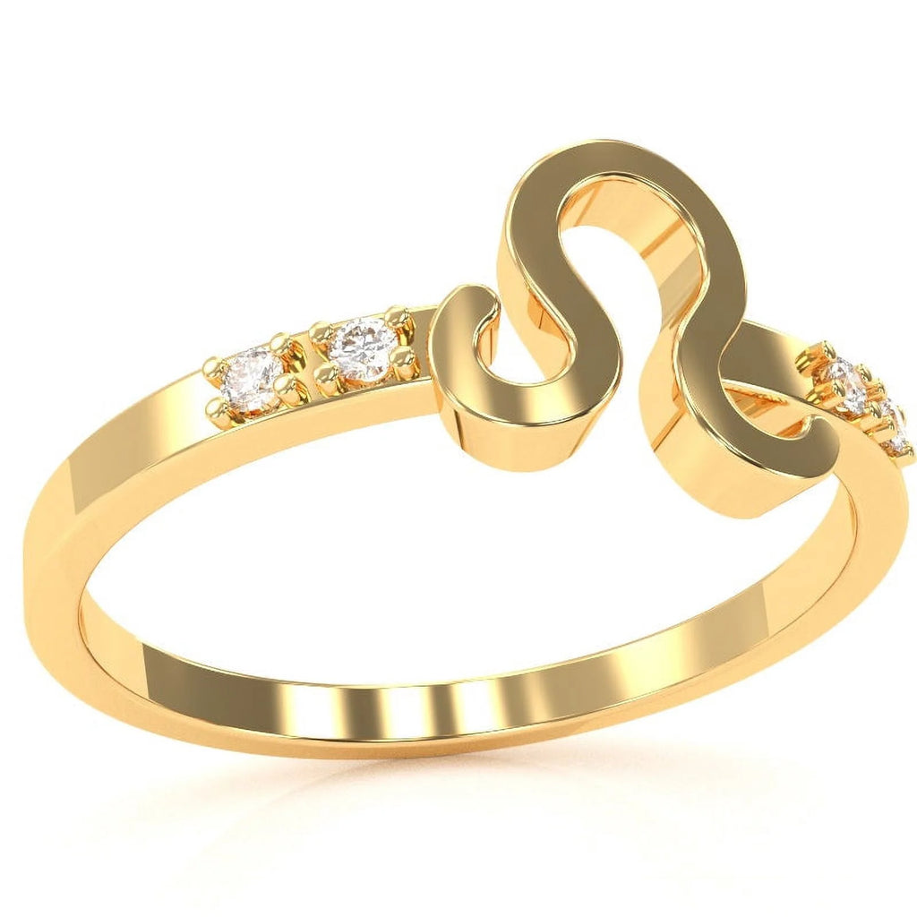14k Yellow Gold Diamond Ring E7108