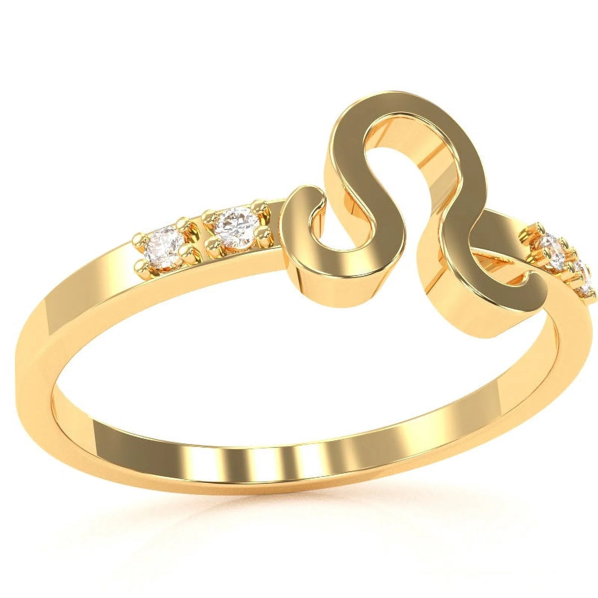 14k Yellow Gold Diamond Ring E7108