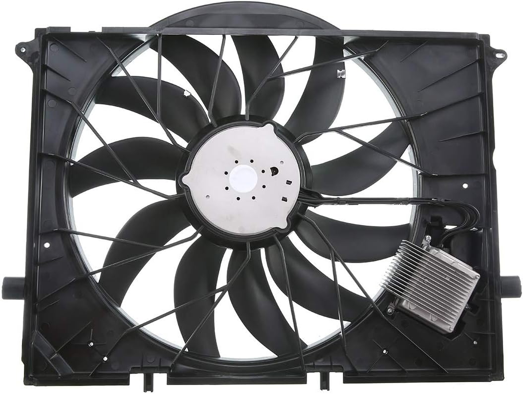 Cooling Fan Assembly for Mercedes-Benz C215 W220 R230 CL600 S55 AMG SL600 SL63 65 AMG Q3323