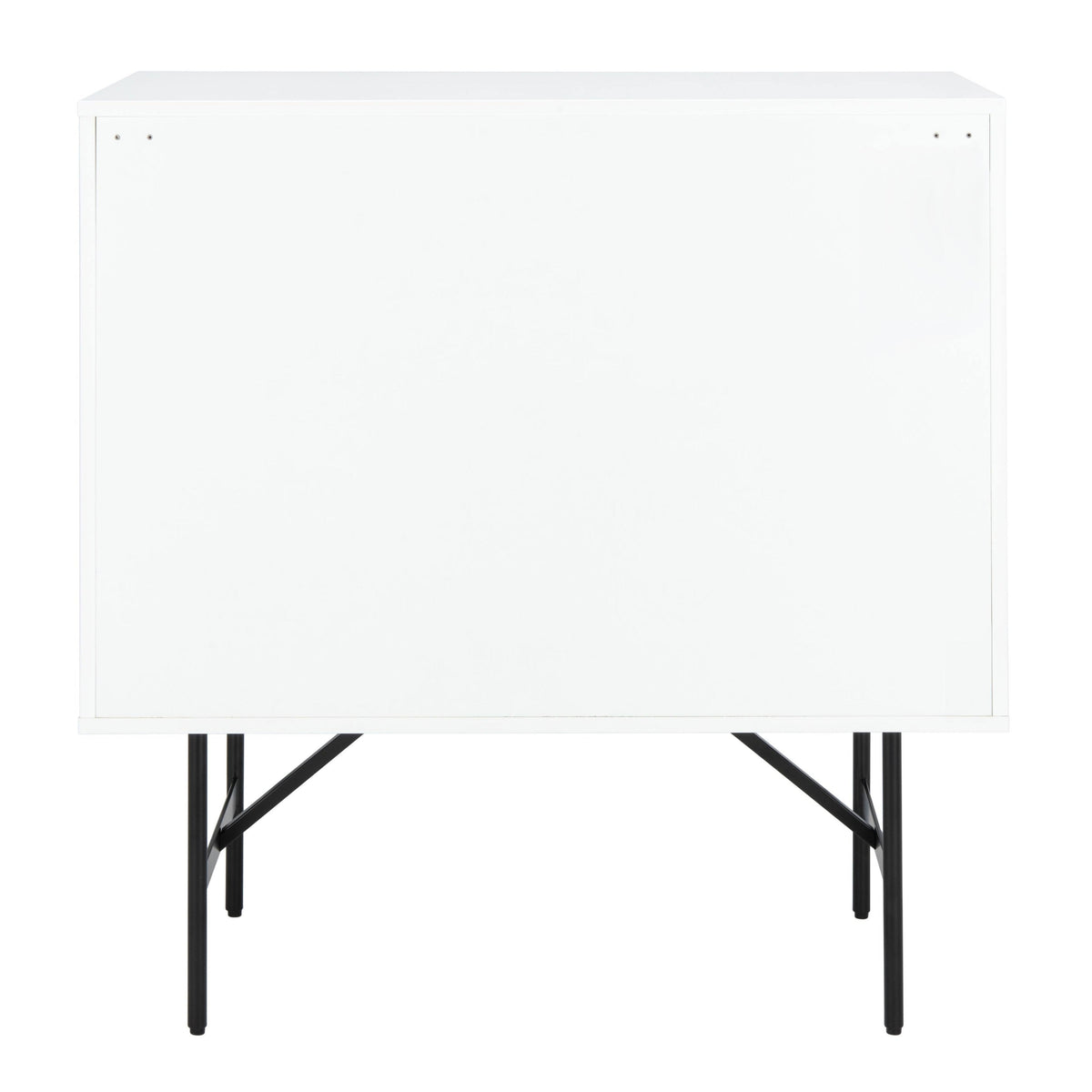 Walnut White Black Wood Chest H462796