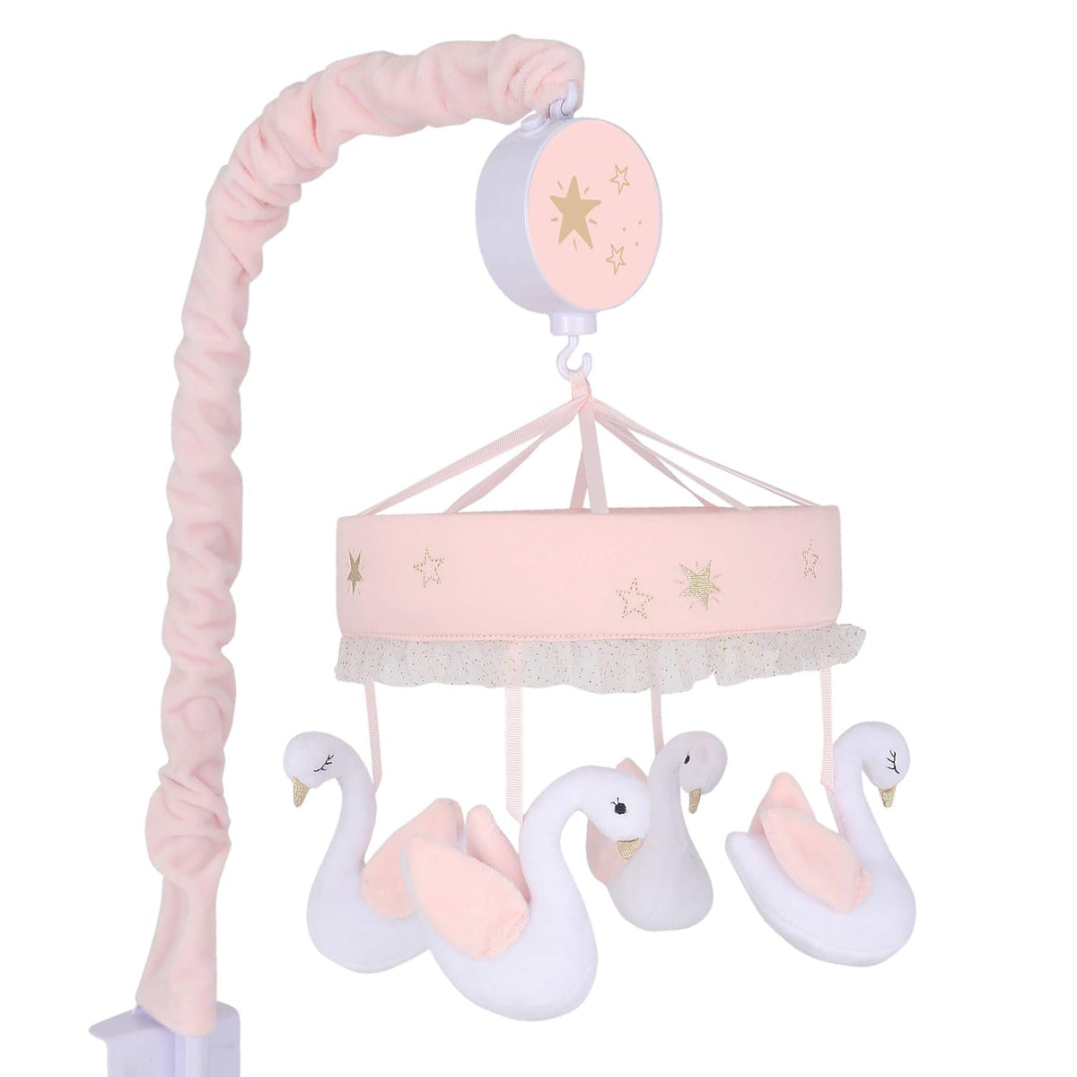 Pink/White Musical Baby Crib Mobile H56003