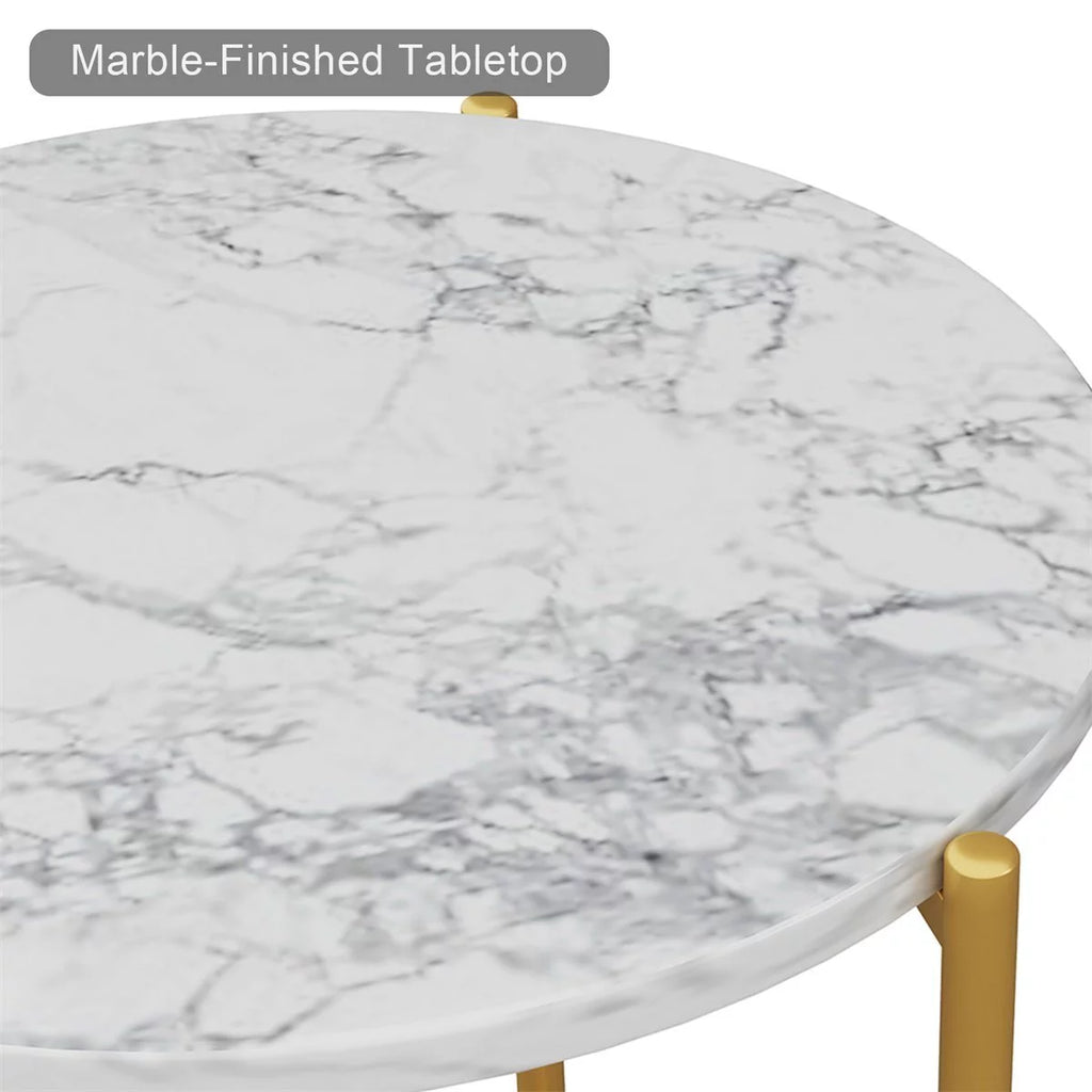 Round Nesting Coffee Table, 2 Piece X741
