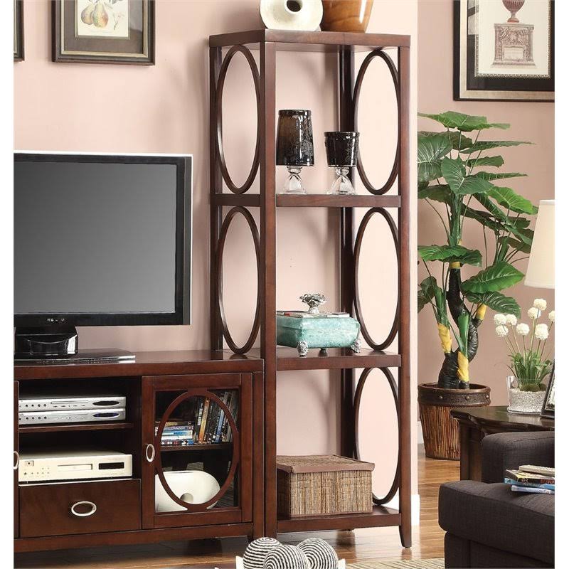 Cherry Circular Accent Pier Cabinet L145070