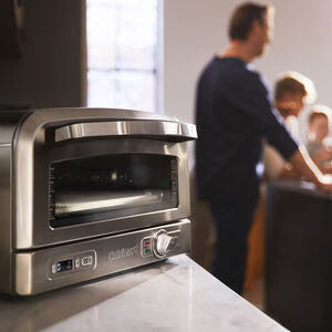 1800W Indoor Pizza Oven with Pizza Stone, Deep-Dish Pan & Pizza Peel V4976