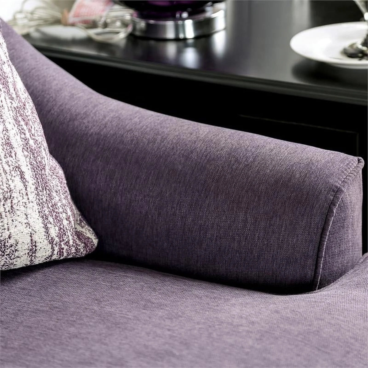 Purple Chenille Loveseat L263254