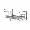 Charcoal Twin Metal Bed W162