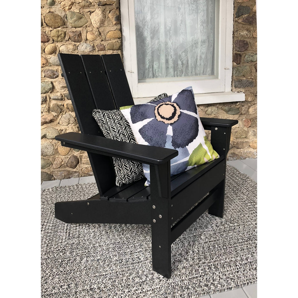 White Recycled Plastic Adirondack Chair K4994