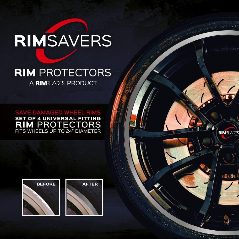 Yellow Set of 4 Wheel Rim Protectors Z54748