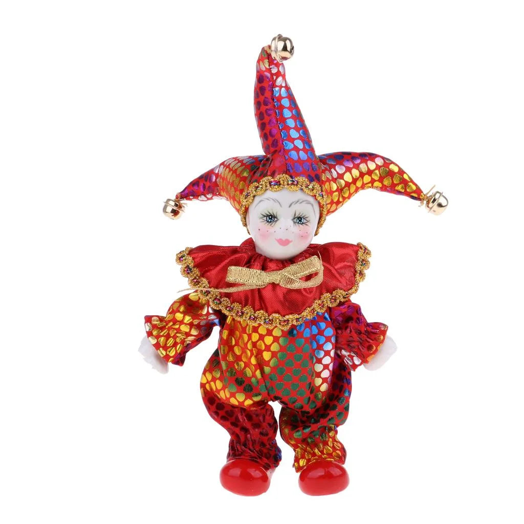 16cm 6 Inch Sweet Porcelain Triangle Doll Figures Toys X3297