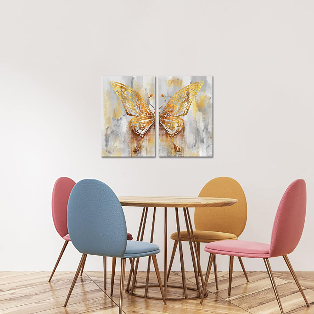 Butterfly Wings Canvas Prints Framed Artwork 16x24 Inch H9379