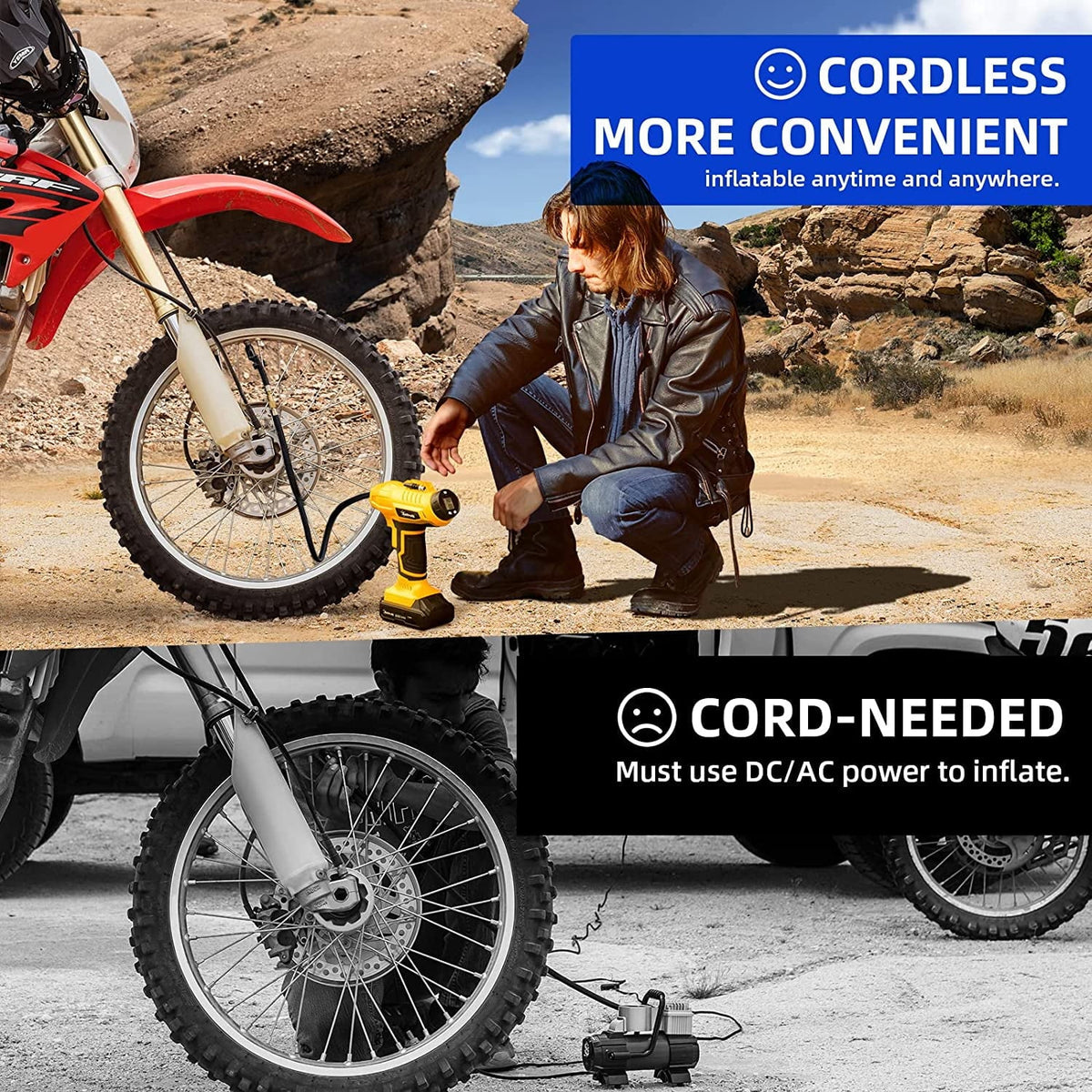 Cordless 160 PSI Car Tire Inflator B285