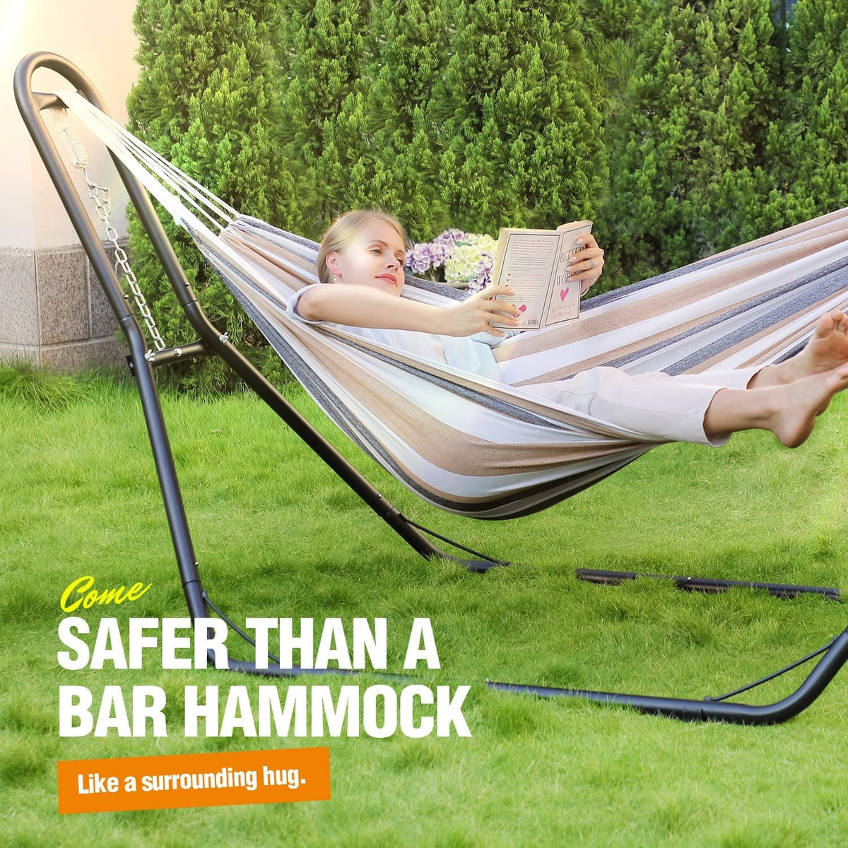 2 Person Steel Hammock with Stand M926