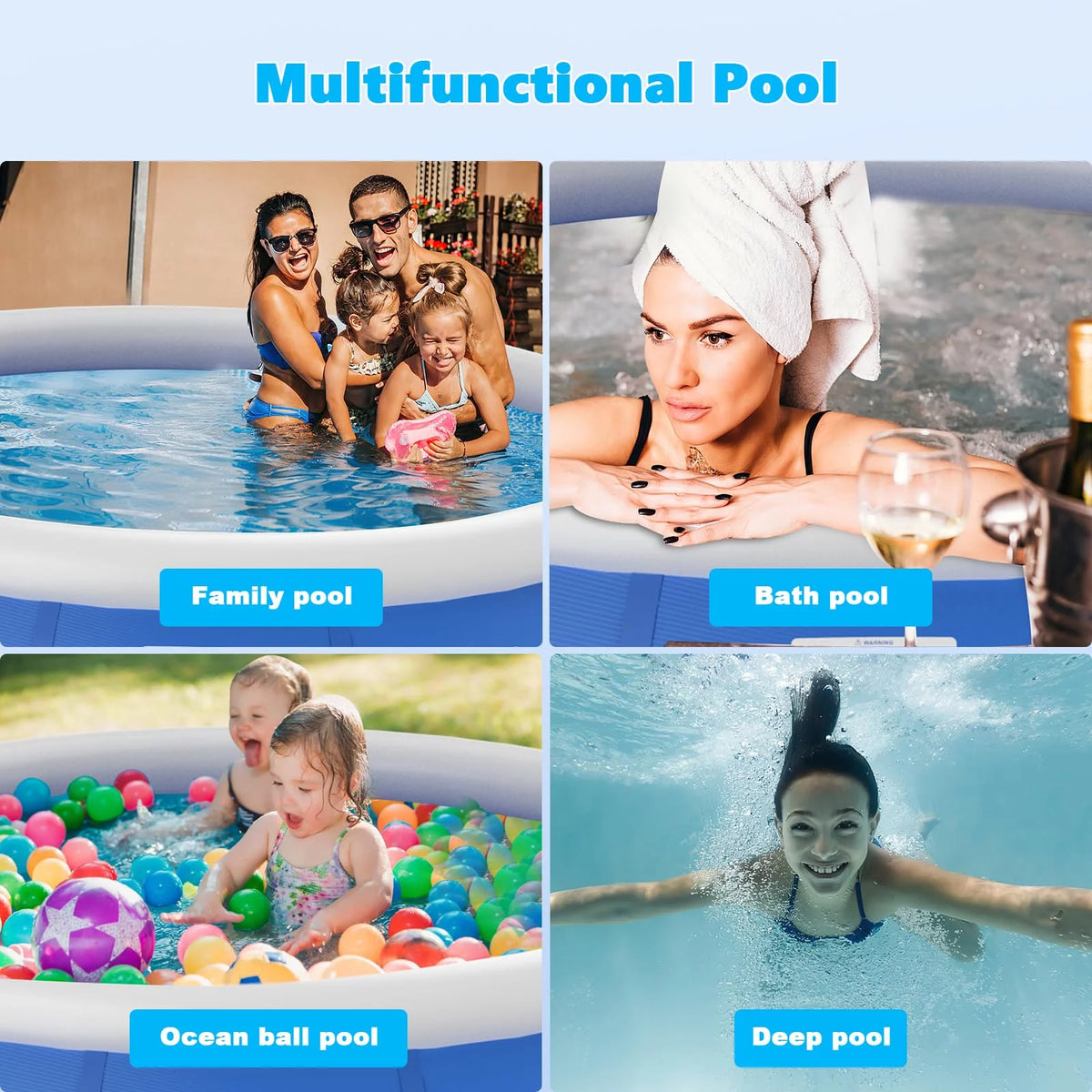 8' x 25 Easy Set Inflatable Swimming Pool P378006