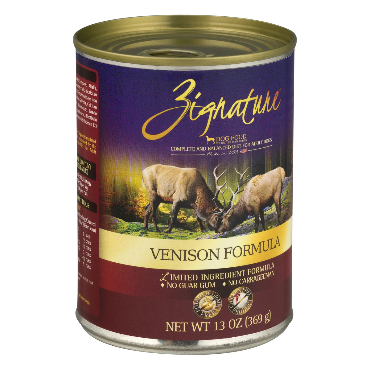 Venison Formula Wet Dog Food 13 Oz V4573