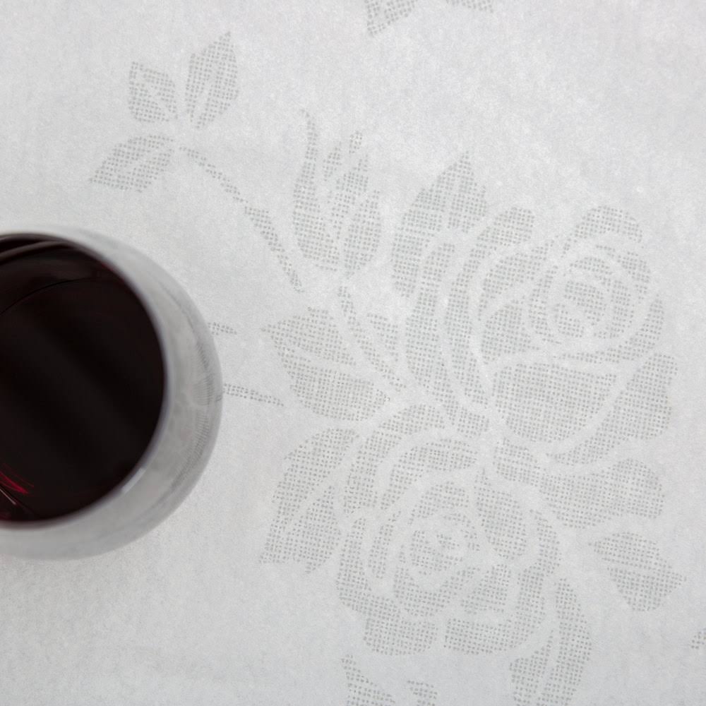 82x22 Linen-Like Silver Table Cover - 24/Case R491179