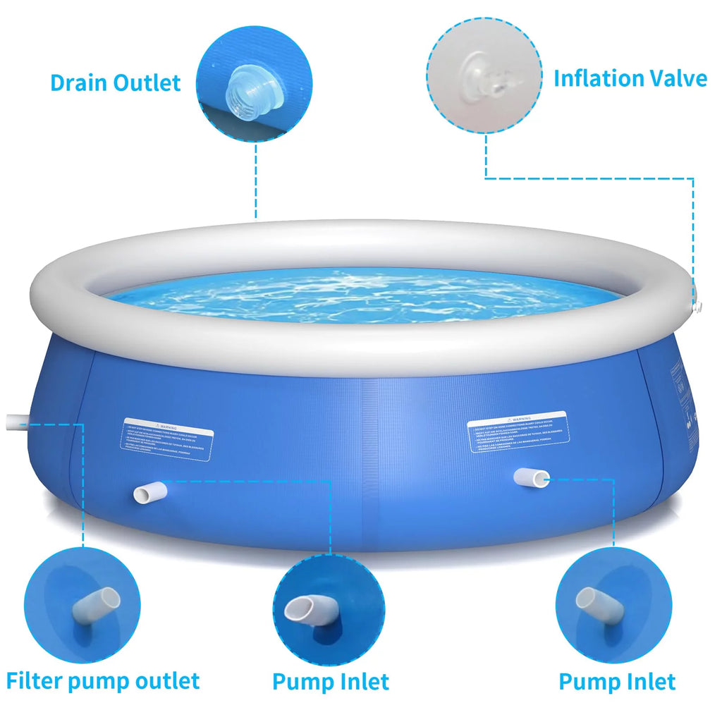 8' x 25 Easy Set Inflatable Swimming Pool P378006