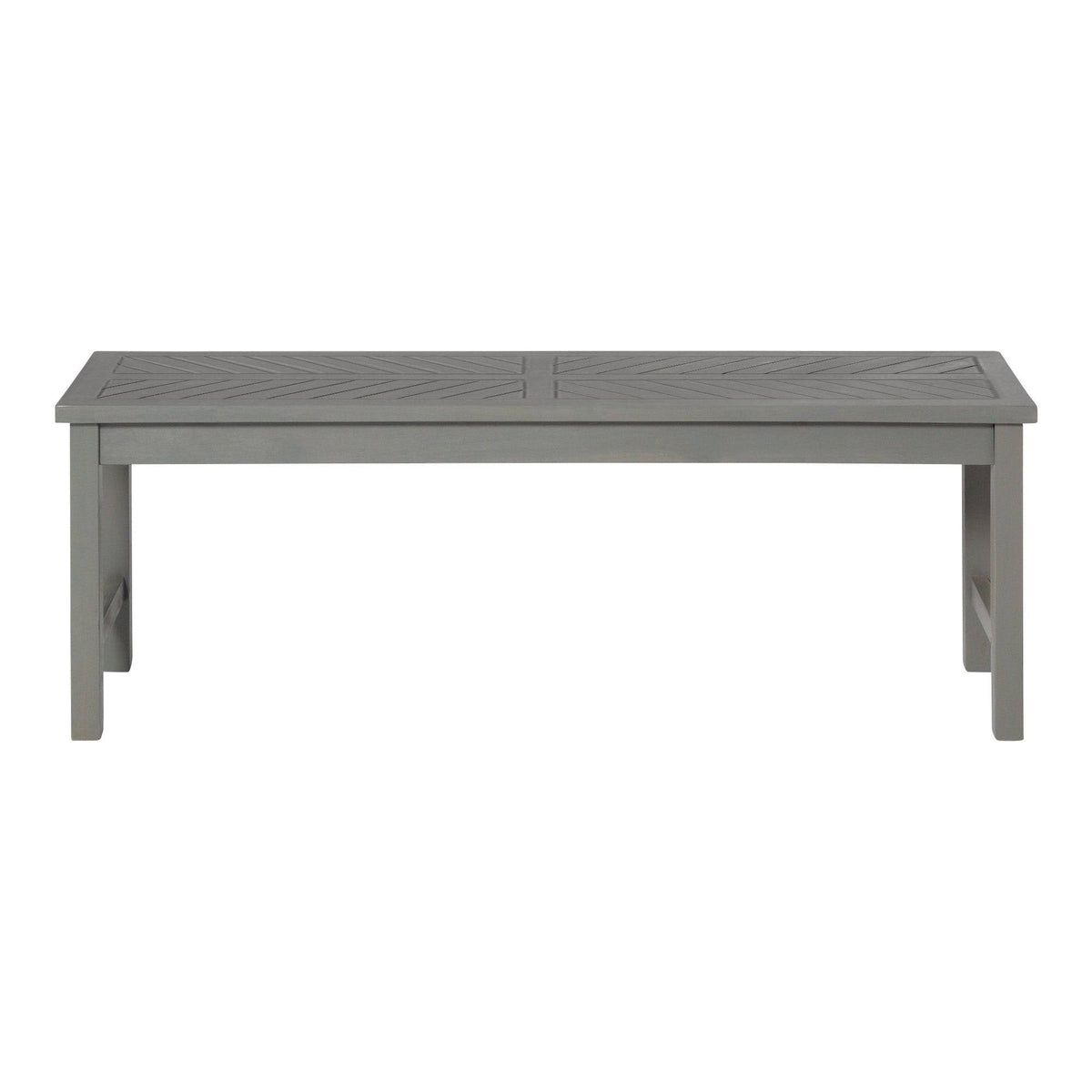 Dark Brown Chevron Patio Bench D33316