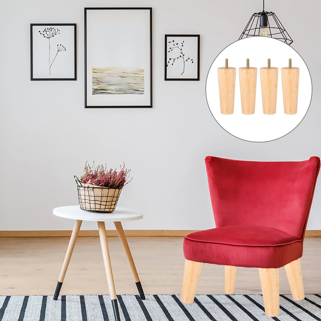 Wood Furniture Legs Set of 4 P3355
