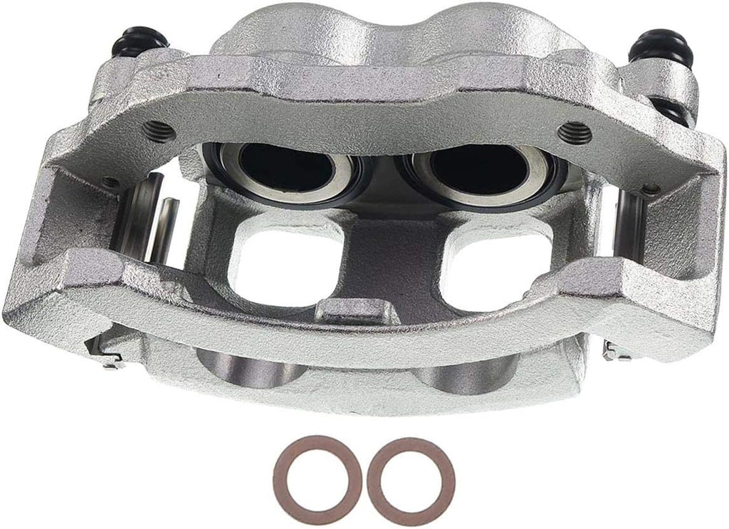 Disc Brake Caliper Assembly with Bracket Front Left Driver Side Pack of 2 T7715